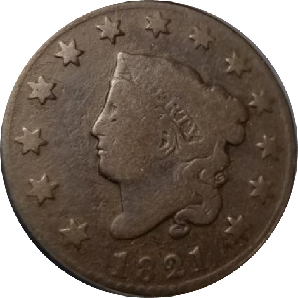 1821-Coronet-Head-Large-Cent-#4